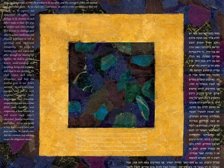 A Kiss Like Wine Ketubah by Nishima Kaplan Online Hot Sale