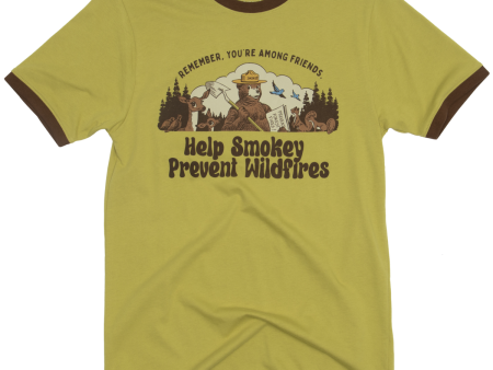 Smokey Among Friends Unisex Short Sleeve Ringer Tee Hot on Sale