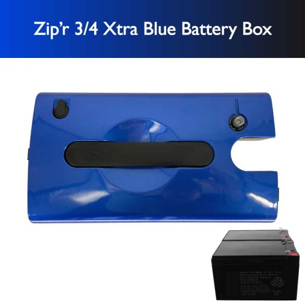 Mobility Scooter Battery Box with (2) Batteries for Zipr Traveler & Xtra For Discount