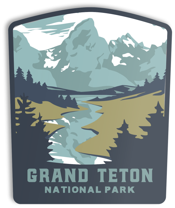 Grand Teton National Park Sticker For Sale