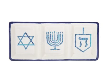 3 Section Tray Chanukah Supply