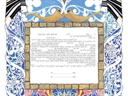 Prayer Shawl Ketubah by Leah Sosewitz Online Hot Sale