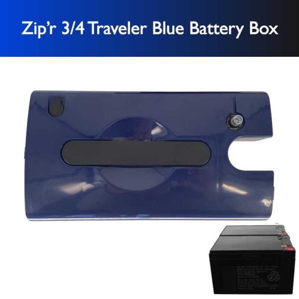 Mobility Scooter Battery Box with (2) Batteries for Zipr Traveler & Xtra For Discount