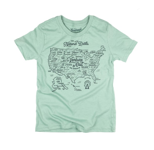 NPS Map Youth Short Sleeve Tee Sale