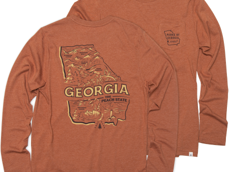 Explore Georgia Unisex Long Sleeve Pocket Tee Discount