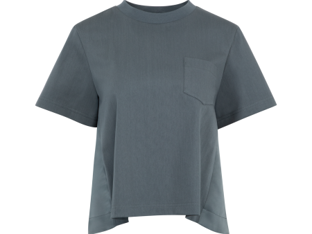 MIX JERSEY TWILL T-SHIRT (WOMENS) Supply