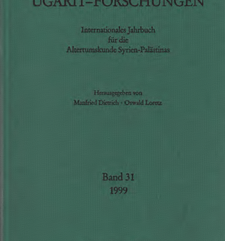 Ugarit-Forschungen 31 (1999; 2000) Online