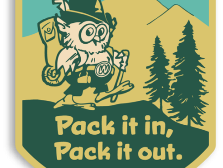 Pack it in, Pack it out Sticker on Sale