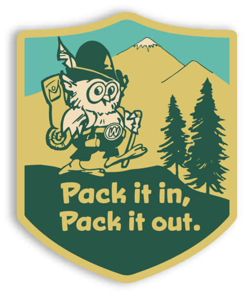 Pack it in, Pack it out Sticker on Sale