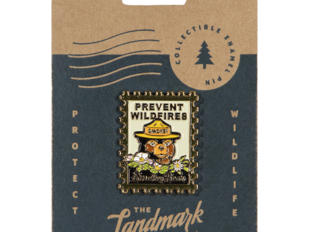 Smokey Bear Postage Stamp Pin For Sale