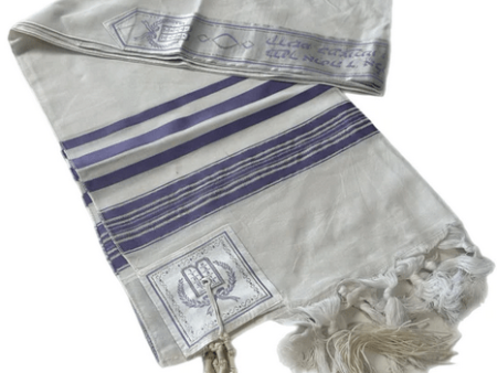 Lavender Stripes Tallit Hot on Sale