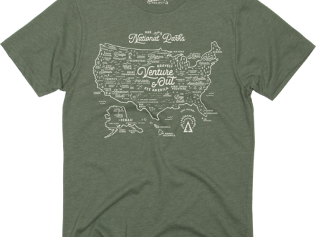 NPS Map Unisex Short Sleeve Tee For Discount