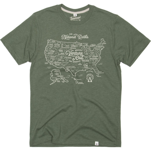 NPS Map Unisex Short Sleeve Tee For Discount