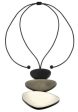 3 Piece Charcoal Resin Necklace For Cheap