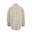 Oversized Plaid Drop Neck Shirt (Mens) Online Hot Sale